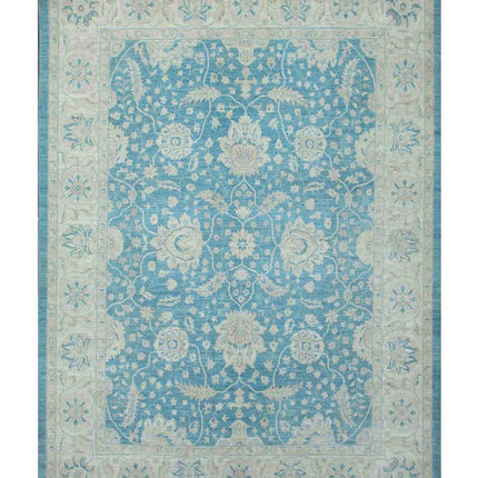 Serenity 7' 9" X 10' 6" Hand Knotted Wool Rug 7' 9" X 10' 6" (236 X 320) / Teal / Wool