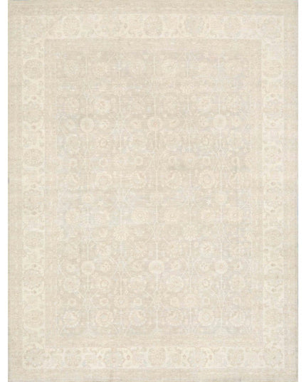Serenity 12' 0" X 15' 8" Hand Knotted Wool Rug 12' 0" X 15' 8" (366 X 478) / Grey / Wool
