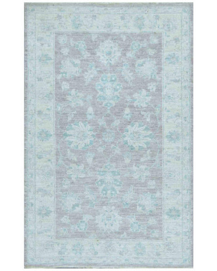 Serenity 3' 1" X 4' 10" Hand Knotted Wool Rug 3' 1" X 4' 10" (94 X 147) / Brown / Wool
