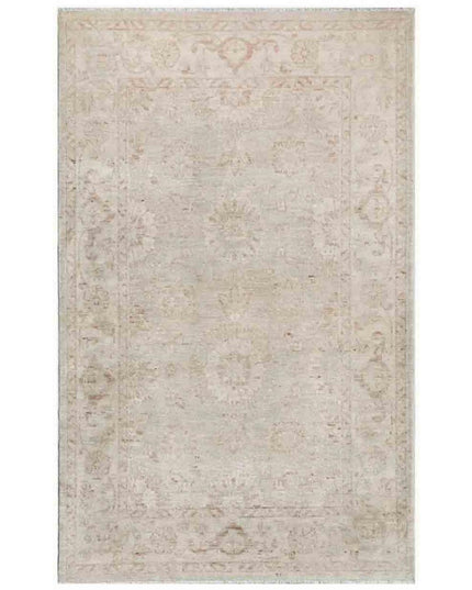 Serenity 3' 2" X 5' 0" Hand Knotted Wool Rug 3' 2" X 5' 0" (97 X 152) / Ivory / Wool