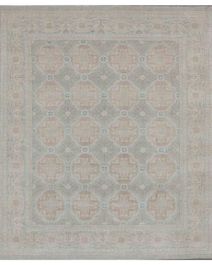 Serenity 8' 0" X 9' 0" Hand Knotted Wool Rug 8' 0" X 9' 0" (244 X 274) / Grey / Wool