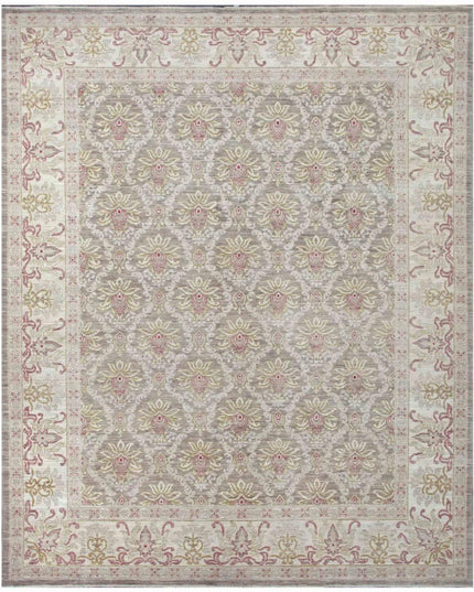 Serenity 8' 1" X 9' 9" Hand Knotted Wool Rug 8' 1" X 9' 9" (246 X 297) / Green / Wool