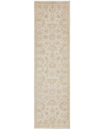 Serenity 2' 7" X 9' 7" Hand Knotted Wool Rug 2' 7" X 9' 7" (79 X 292) / Ivory / Wool