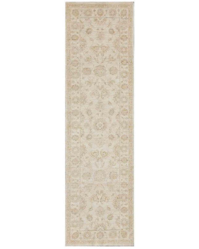 Serenity 2' 7" X 9' 7" Hand Knotted Wool Rug 2' 7" X 9' 7" (79 X 292) / Ivory / Wool