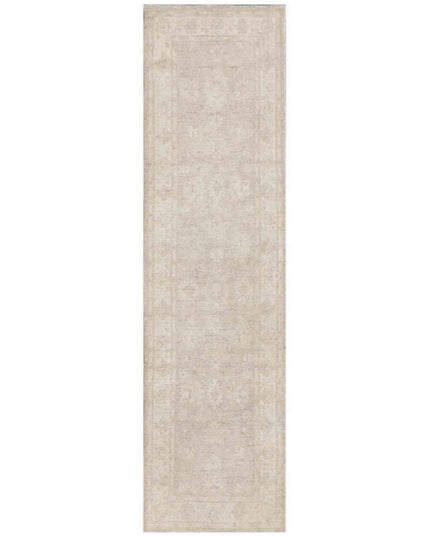 Serenity 2' 7" X 9' 3" Hand Knotted Wool Rug 2' 7" X 9' 3" (79 X 282) / Ivory / Wool