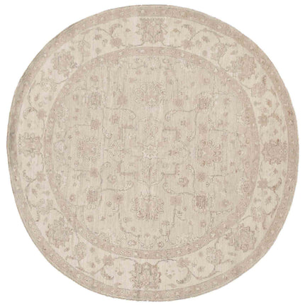 Serenity 7' 9" X 8' 1" Hand Knotted Wool Rug 7' 9" X 8' 1" (236 X 246) / Silver / Wool
