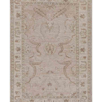 Serenity 3' 3" X 4' 9" Hand Knotted Wool Rug 3' 3" X 4' 9" (99 X 145) / Ivory / Wool