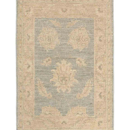 Serenity 2' 1" X 3' 1" Hand Knotted Wool Rug 2' 1" X 3' 1" (63 X 94) / Grey / Wool
