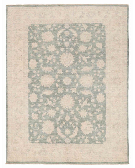 Serenity 5' 5" X 6' 6" Hand Knotted Wool Rug 5' 5" X 6' 6" (165 X 198) / Green / Wool