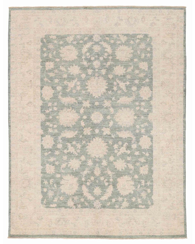 Serenity 5' 5" X 6' 6" Hand Knotted Wool Rug 5' 5" X 6' 6" (165 X 198) / Green / Wool