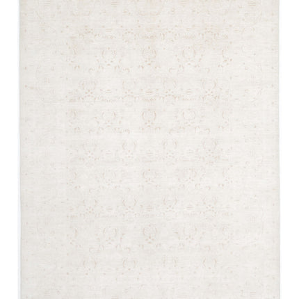 Serenity 8' 7" X 11' 8" Hand Knotted Wool Rug 8' 7" X 11' 8" (262 X 356) / Ivory / Wool