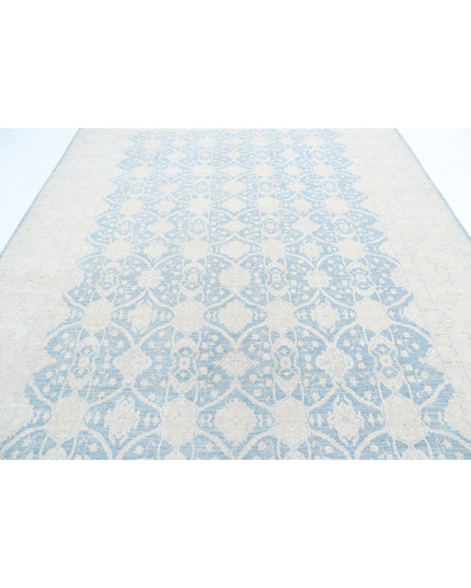 Serenity 8' 10" X 12' 0" Hand Knotted Wool Rug 8' 10" X 12' 0" (269 X 366) / Blue / Wool