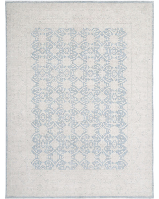 Serenity 8' 10" X 12' 0" Hand Knotted Wool Rug 8' 10" X 12' 0" (269 X 366) / Blue / Wool