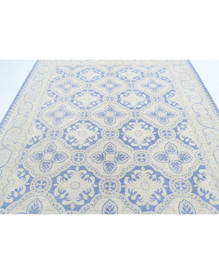 Serenity 8' 1" X 9' 8" Hand Knotted Wool Rug 8' 1" X 9' 8" (246 X 295) / Blue / Wool