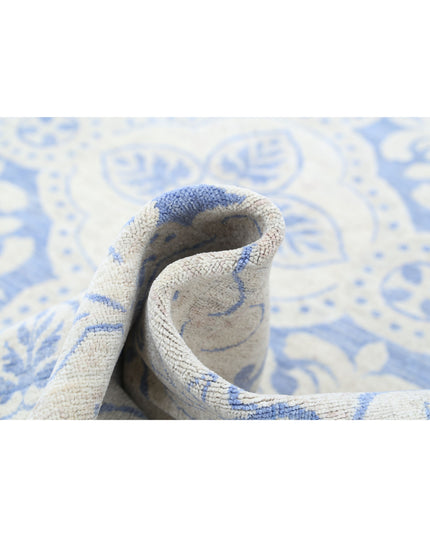 Serenity 8' 1" X 9' 8" Hand Knotted Wool Rug 8' 1" X 9' 8" (246 X 295) / Blue / Wool