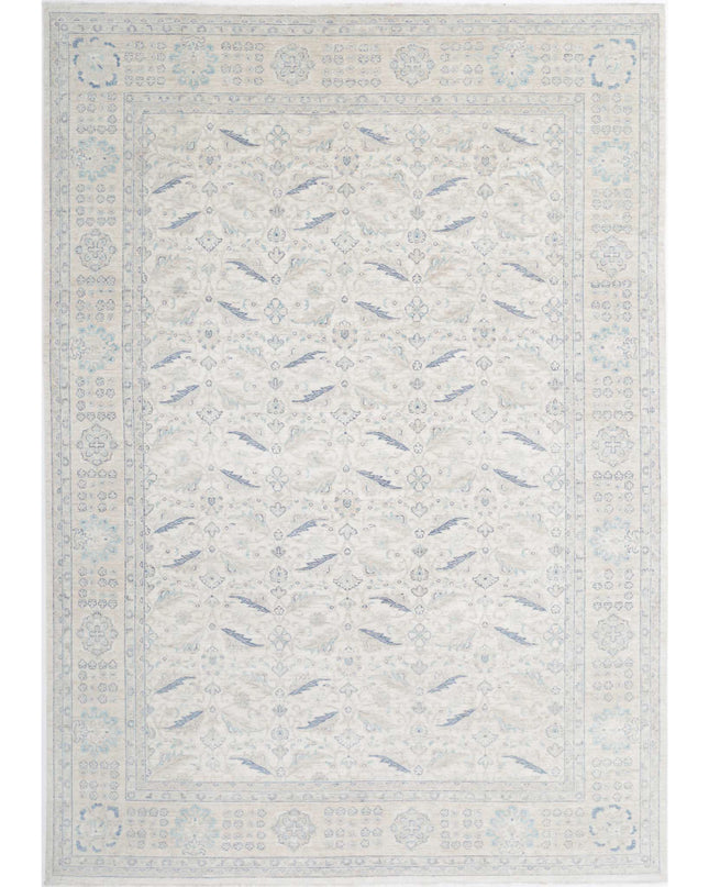 Serenity 8' 2" X 11' 9" Hand Knotted Wool Rug 8' 2" X 11' 9" (249 X 358) / Ivory / Wool