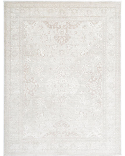 Serenity 8' 10" X 11' 8" Hand Knotted Wool Rug 8' 10" X 11' 8" (269 X 356) / Ivory / Wool