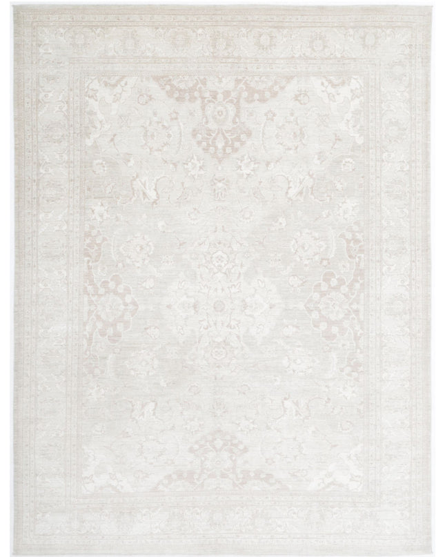 Serenity 8' 10" X 11' 8" Hand Knotted Wool Rug 8' 10" X 11' 8" (269 X 356) / Ivory / Wool