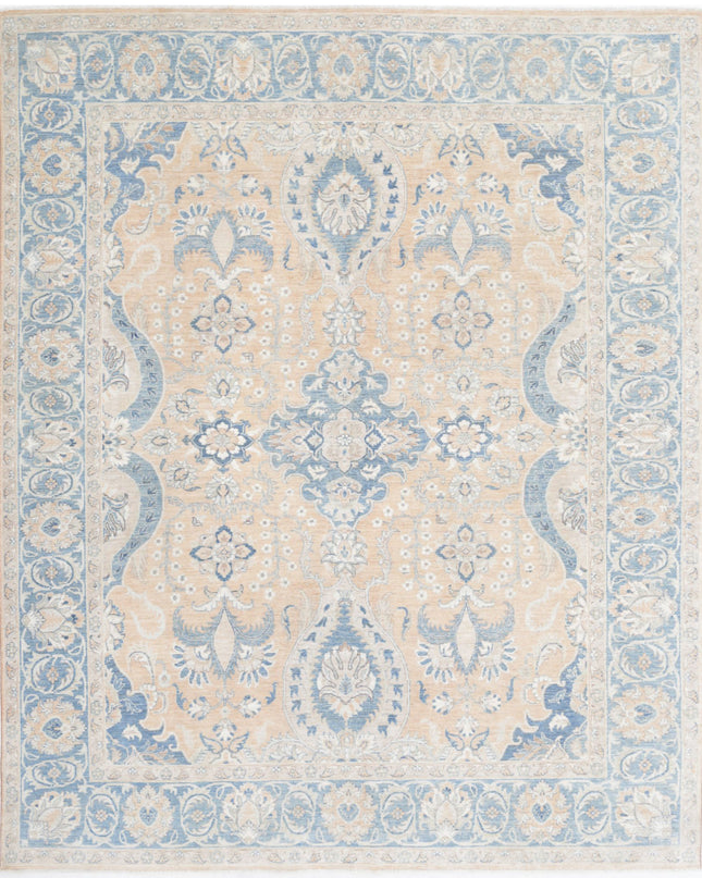 Serenity 7' 8" X 9' 5" Hand Knotted Wool Rug 7' 8" X 9' 5" (234 X 287) / Peach / Wool