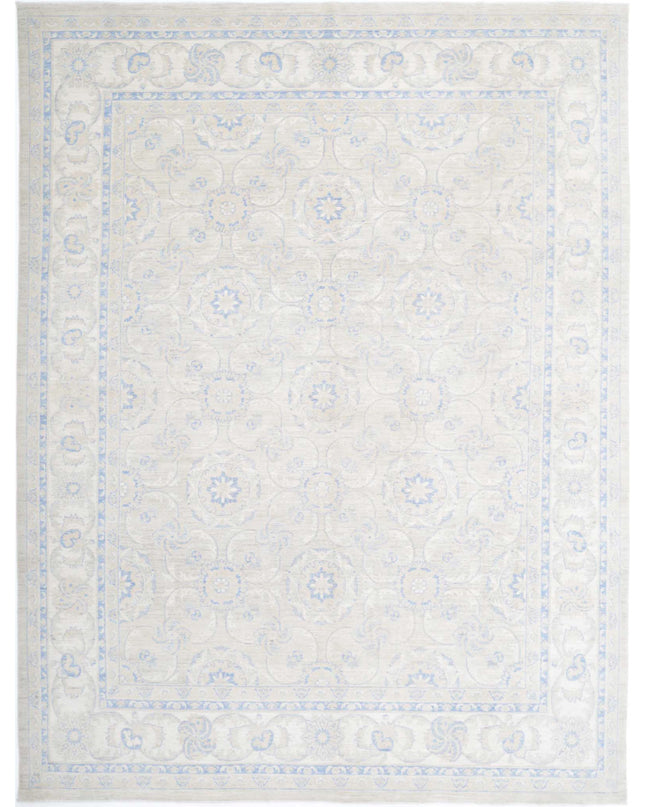 Serenity 9' 0" X 12' 1" Hand Knotted Wool Rug 9' 0" X 12' 1" (274 X 368) / Ivory / Wool