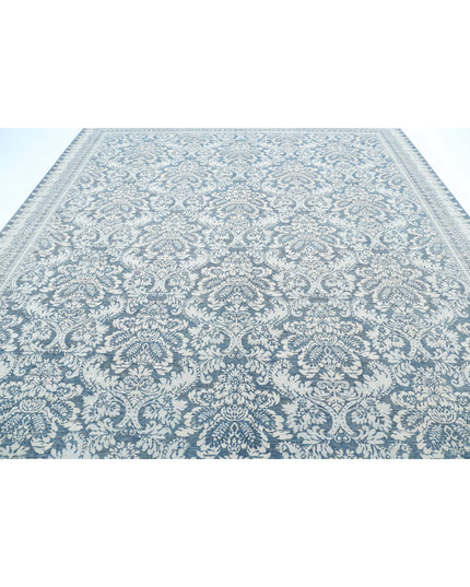 Serenity 10' 4" X 13' 2" Hand Knotted Wool Rug 10' 4" X 13' 2" (315 X 401) / Grey / Wool