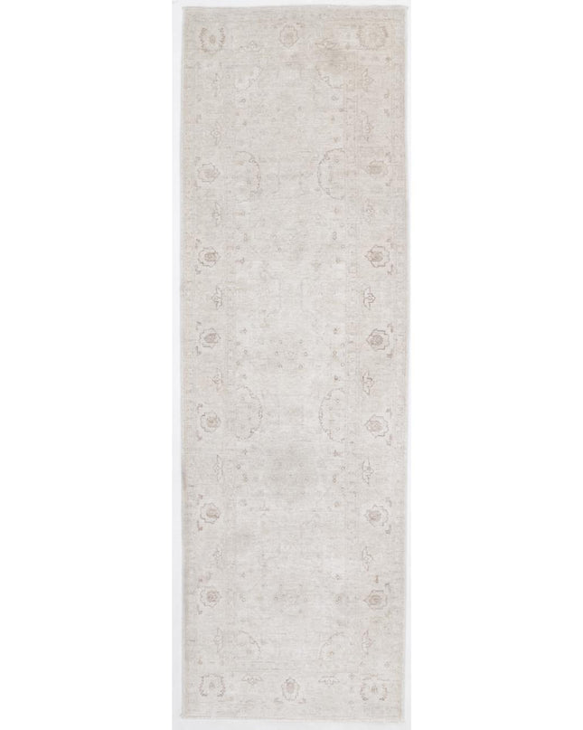 Serenity 2' 11" X 9' 4" Hand Knotted Wool Rug 2' 11" X 9' 4" (89 X 284) / Ivory / Wool