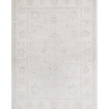 Serenity 4' 0" X 6' 0" Hand Knotted Wool Rug 4' 0" X 6' 0" (122 X 183) / Teal / Wool