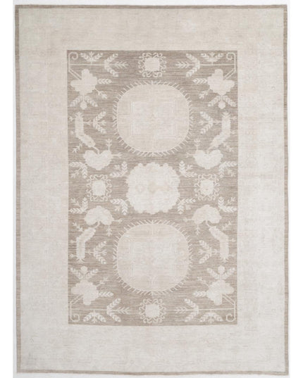 Serenity 10' 0" X 13' 8" Hand Knotted Wool Rug 10' 0" X 13' 8" (305 X 417) / Brown / Wool