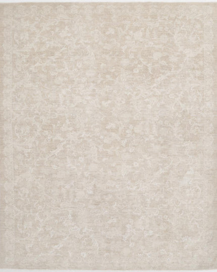 Serenity 9' 11" X 12' 6" Hand Knotted Wool Rug 9' 11" X 12' 6" (302 X 381) / Brown / Wool