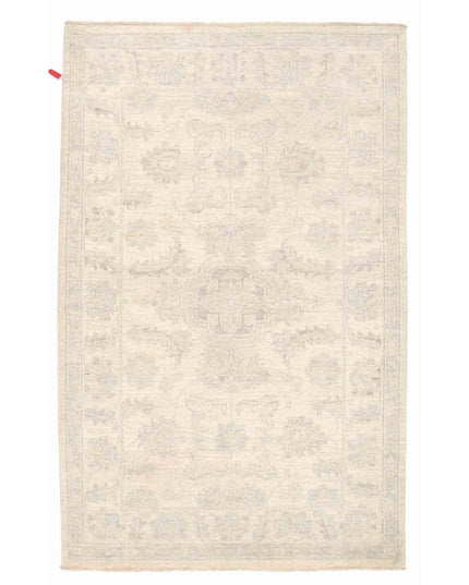 Serenity 3' 2" X 4' 11" Hand Knotted Wool Rug 3' 2" X 4' 11" (97 X 150) / Grey / Wool
