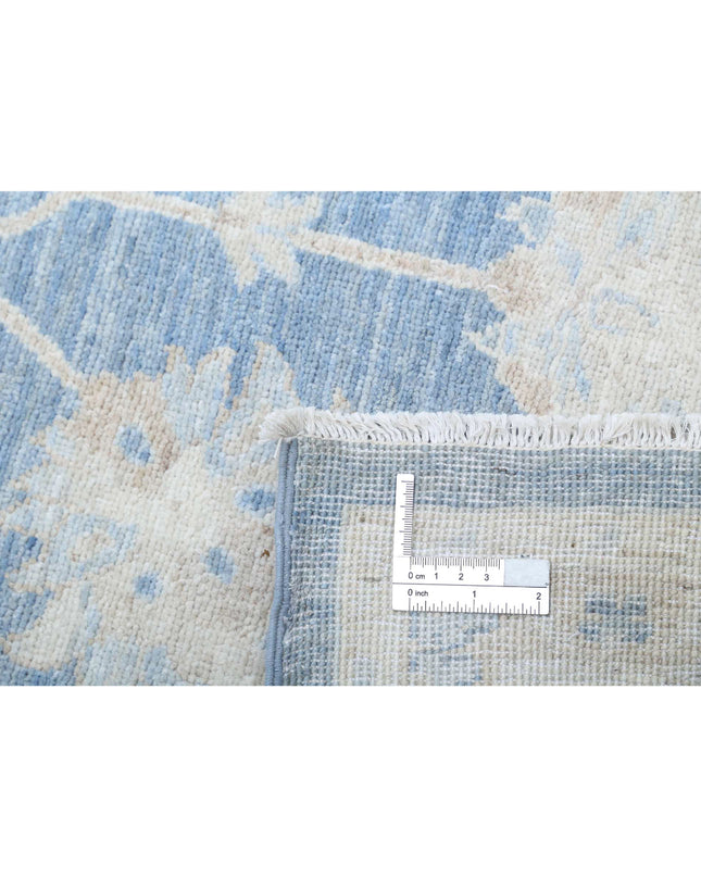Serenity 4' 1" X 35' 11" Hand Knotted Wool Rug 4' 1" X 35' 11" (124 X 1095) / Blue / Wool