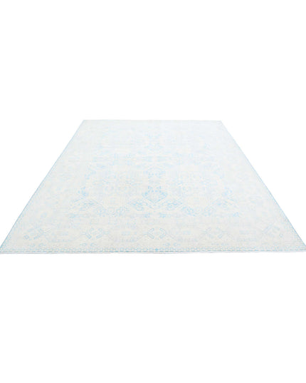 Serenity 7' 11" X 9' 11" Hand Knotted Wool Rug 7' 11" X 9' 11" (241 X 302) / Teal / Wool