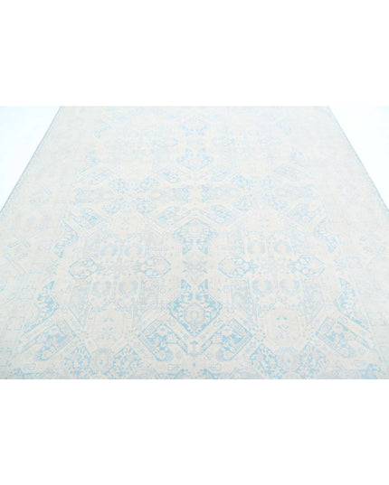 Serenity 7' 11" X 9' 11" Hand Knotted Wool Rug 7' 11" X 9' 11" (241 X 302) / Teal / Wool