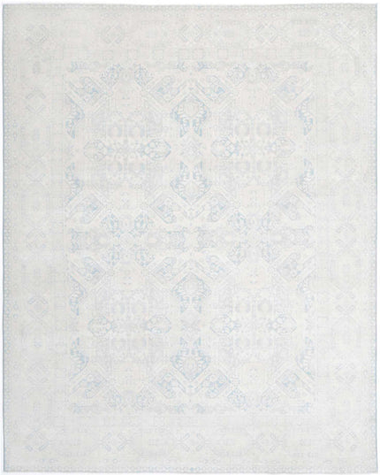 Serenity 7' 11" X 9' 11" Hand Knotted Wool Rug 7' 11" X 9' 11" (241 X 302) / Teal / Wool