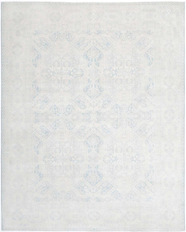 Serenity 7' 11" X 9' 11" Hand Knotted Wool Rug 7' 11" X 9' 11" (241 X 302) / Teal / Wool