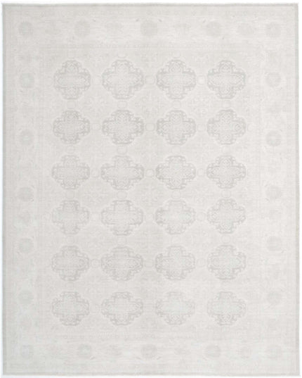 Serenity 9' 0" X 11' 5" Hand Knotted Wool Rug 9' 0" X 11' 5" (274 X 348) / Grey / Wool