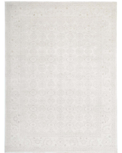 Serenity 9' 9" X 13' 7" Hand Knotted Wool Rug 9' 9" X 13' 7" (297 X 414) / Ivory / Wool