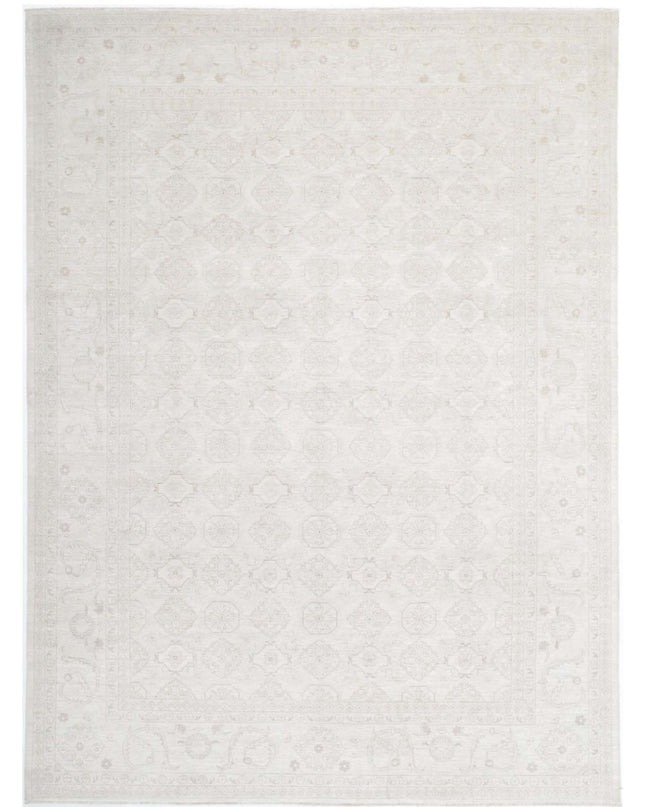 Serenity 9' 9" X 13' 7" Hand Knotted Wool Rug 9' 9" X 13' 7" (297 X 414) / Ivory / Wool