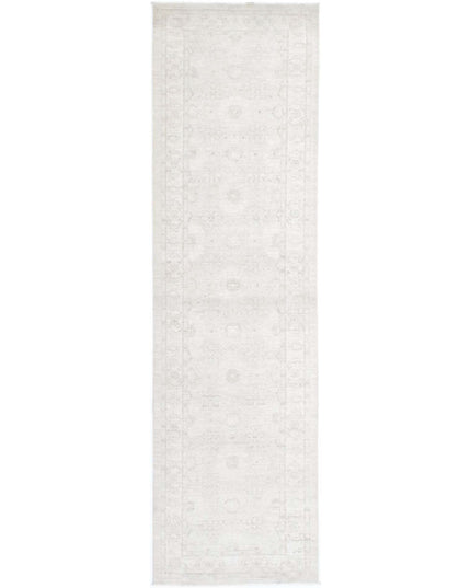 Serenity 2' 11" X 11' 2" Hand Knotted Wool Rug 2' 11" X 11' 2" (89 X 340) / Ivory / Wool
