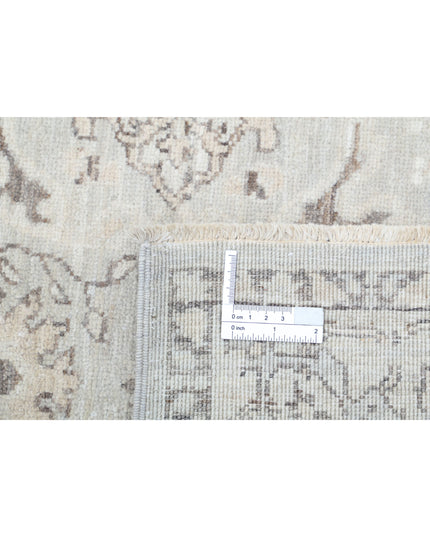 Serenity 3' 4" X 9' 10" Hand Knotted Wool Rug 3' 4" X 9' 10" (101 X 300) / Ivory / Wool