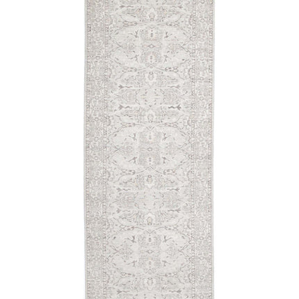 Serenity 3' 4" X 9' 10" Hand Knotted Wool Rug 3' 4" X 9' 10" (101 X 300) / Ivory / Wool
