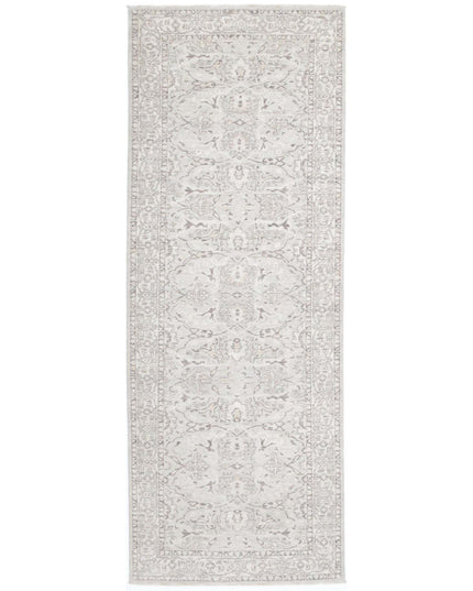 Serenity 3' 4" X 9' 10" Hand Knotted Wool Rug 3' 4" X 9' 10" (101 X 300) / Ivory / Wool