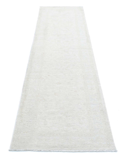 Serenity 2' 5" X 10' 0" Hand Knotted Wool Rug 2' 5" X 10' 0" (74 X 305) / Ivory / Wool