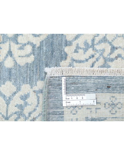 Serenity 4' 4" X 6' 6" Hand Knotted Wool Rug 4' 4" X 6' 6" (132 X 198) / Blue / Wool
