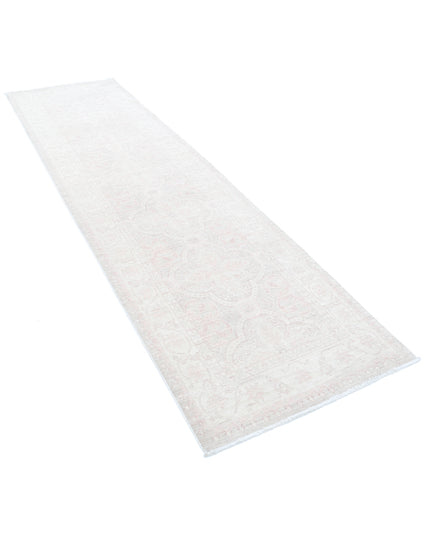 Serenity 3' 0" X 10' 7" Hand Knotted Wool Rug 3' 0" X 10' 7" (91 X 322) / Grey / Wool