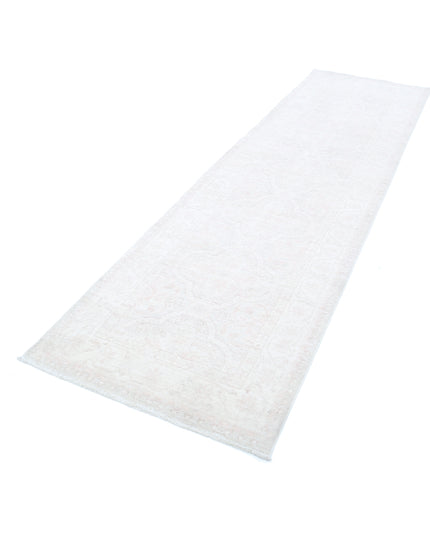 Serenity 3' 0" X 10' 7" Hand Knotted Wool Rug 3' 0" X 10' 7" (91 X 322) / Grey / Wool