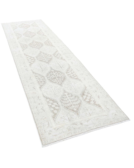 Serenity 3' 2" X 10' 0" Hand Knotted Wool Rug 3' 2" X 10' 0" (97 X 305) / Brown / Wool
