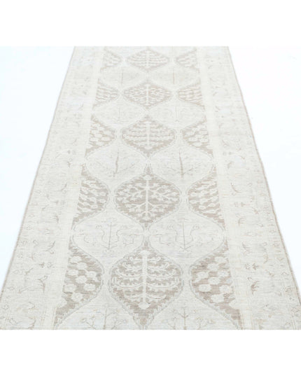 Serenity 3' 2" X 10' 0" Hand Knotted Wool Rug 3' 2" X 10' 0" (97 X 305) / Brown / Wool