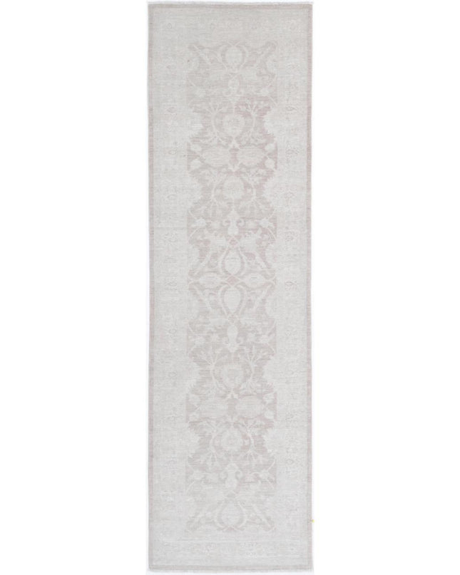 Serenity 3' 0" X 9' 6" Hand Knotted Wool Rug 3' 0" X 9' 6" (91 X 290) / Brown / Wool
