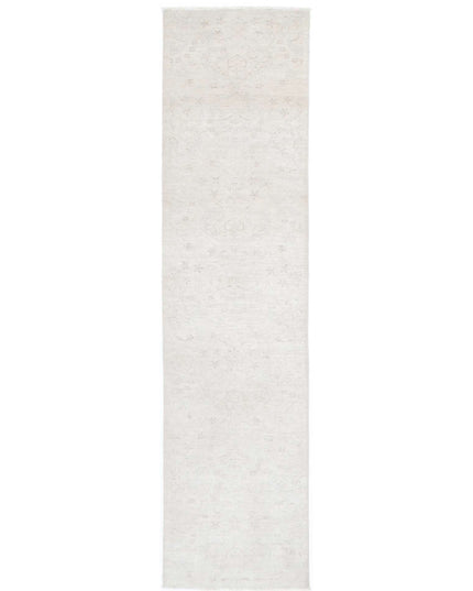 Serenity 2' 8" X 11' 11" Hand Knotted Wool Rug 2' 8" X 11' 11" (81 X 363) / Ivory / Wool